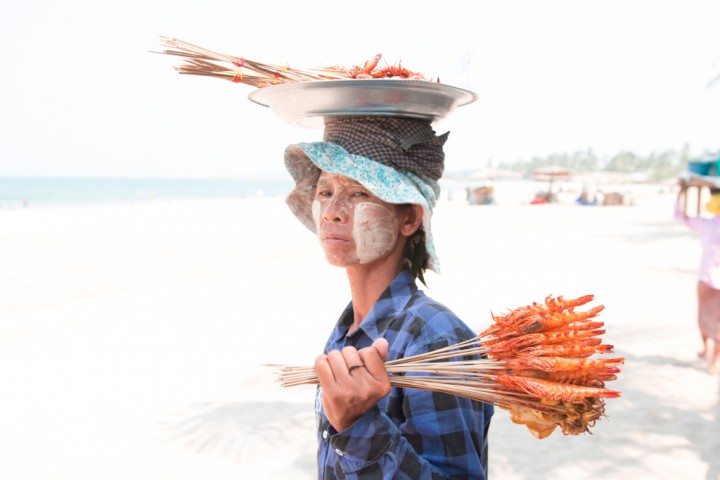 chaunghta, femme birmane, thanaka, burmese woman