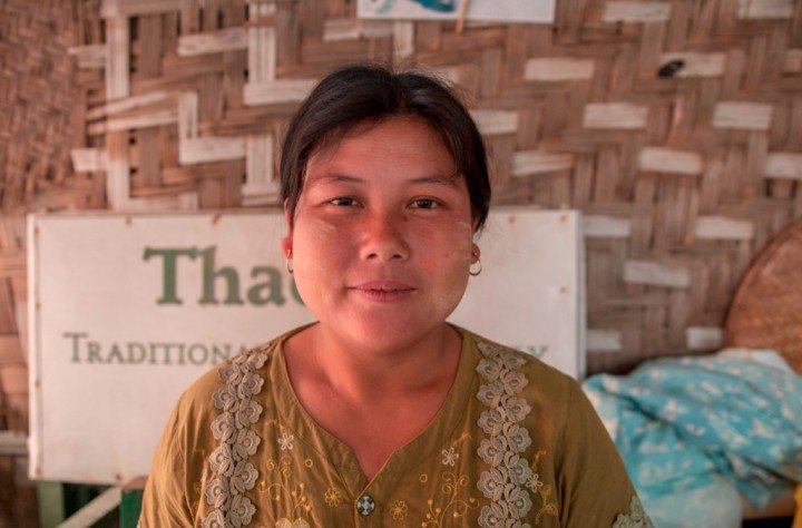 myanmar, birmanie, Nyaung Shwe, thanaka, femme birmane