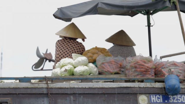 Vietnam, Can Tho, delta du mékong, marché flottant