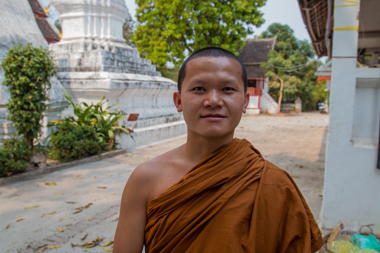 laos, luang prabang, moine, temple
