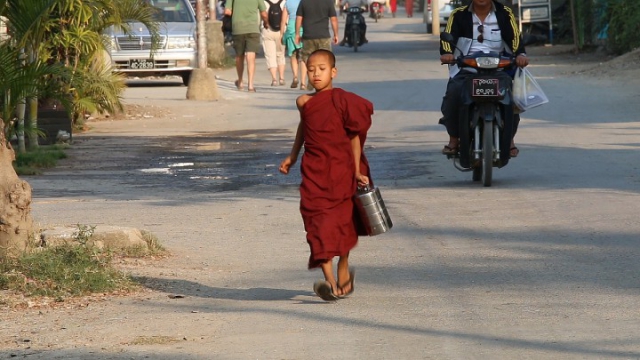 yangon, birmanie, myanmar, moine, birman
