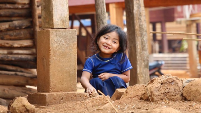 Bolovens, Bolaven plateau, Laos, enfant, laotienne