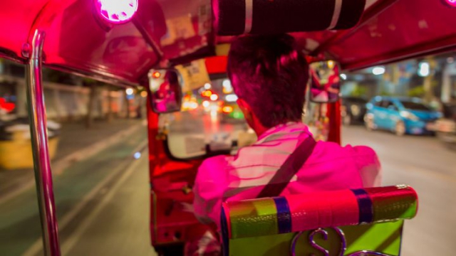 Bangkok, Thaïlande, tuk-tuk, conducteur