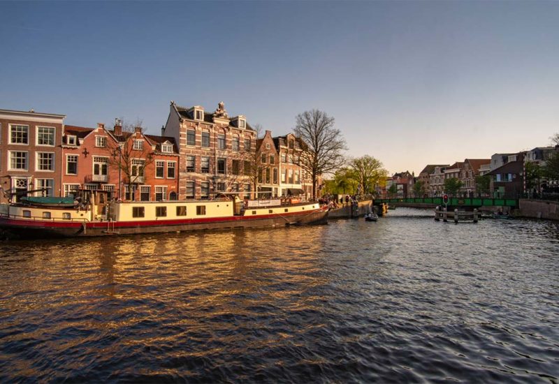 Haarlem, canal, pont à bascule