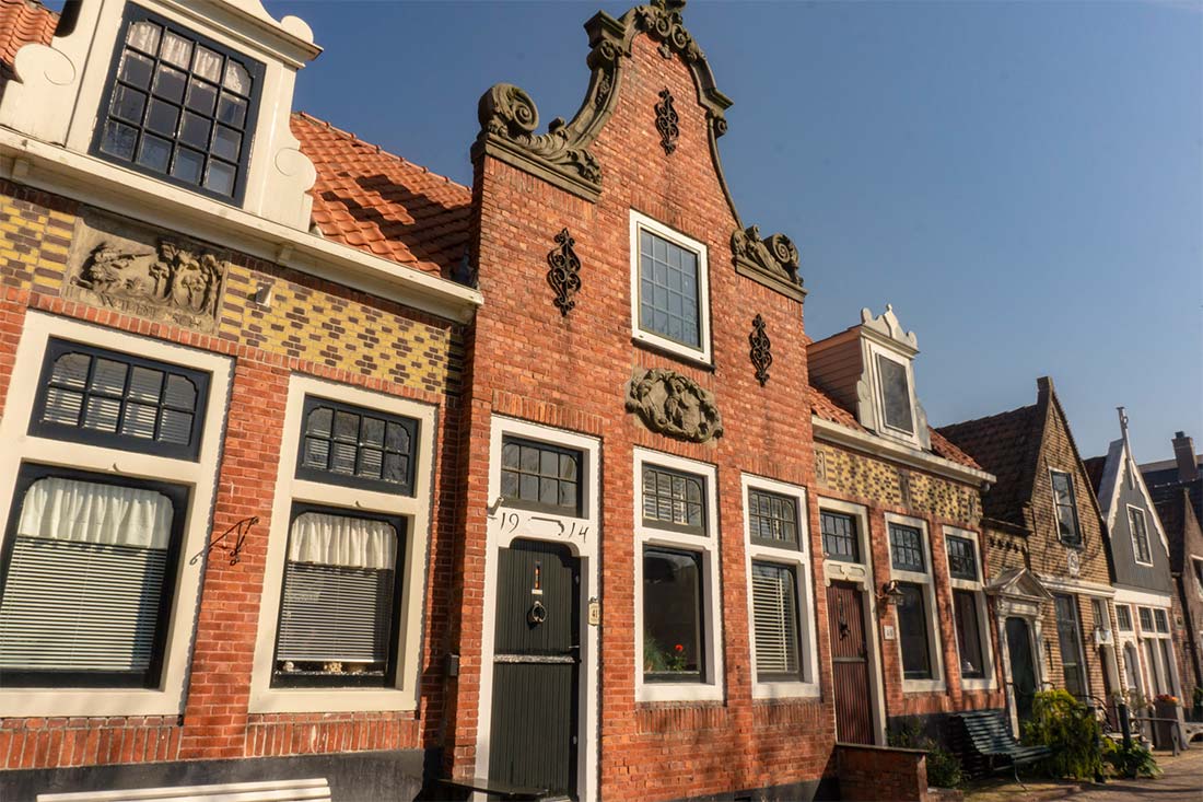maison à pignon, Amsterdam, brique rouge